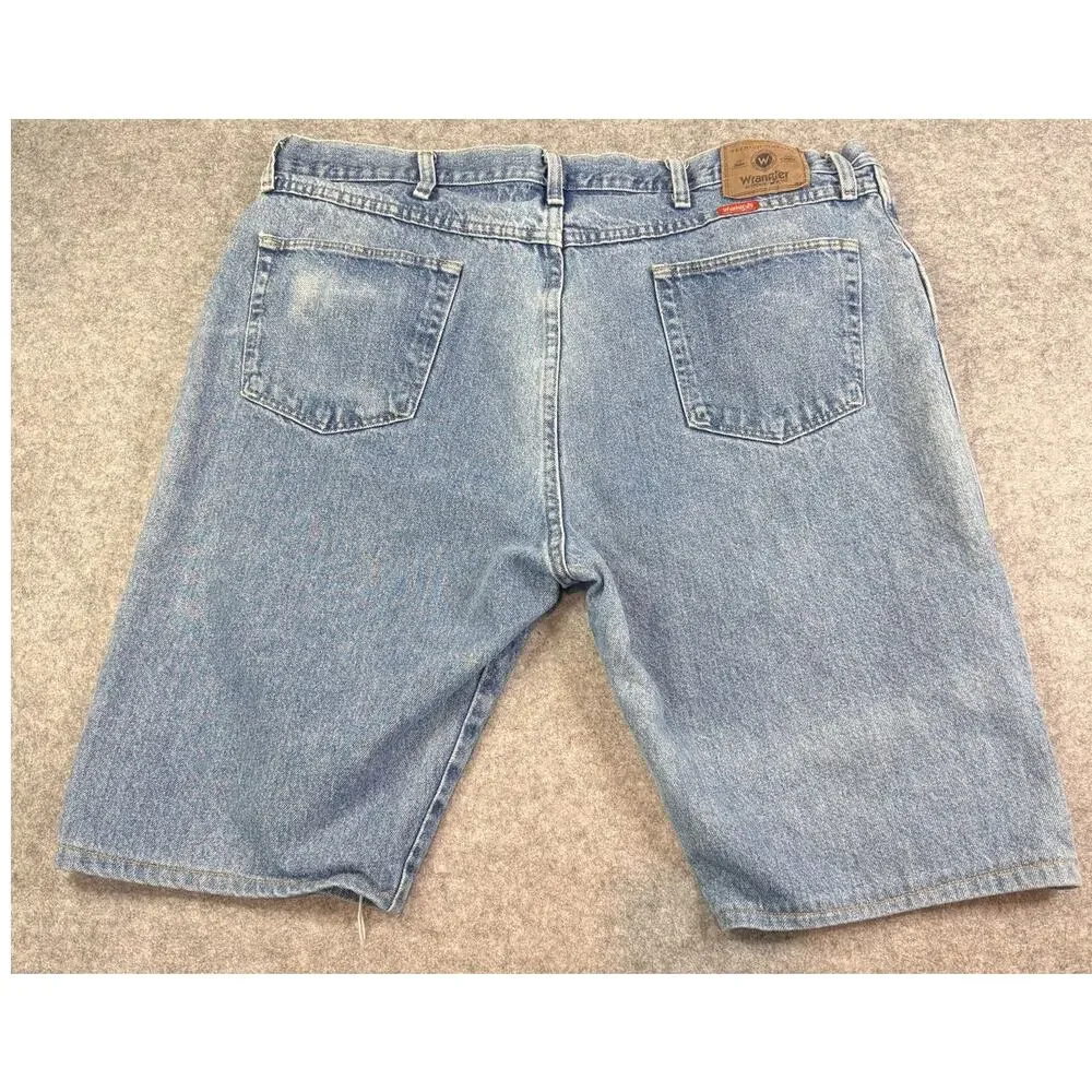 Rare Wrangler 965T1DS Denim Shorts Mens 42 Regular Fit Vintage Jorts 100% Cotton